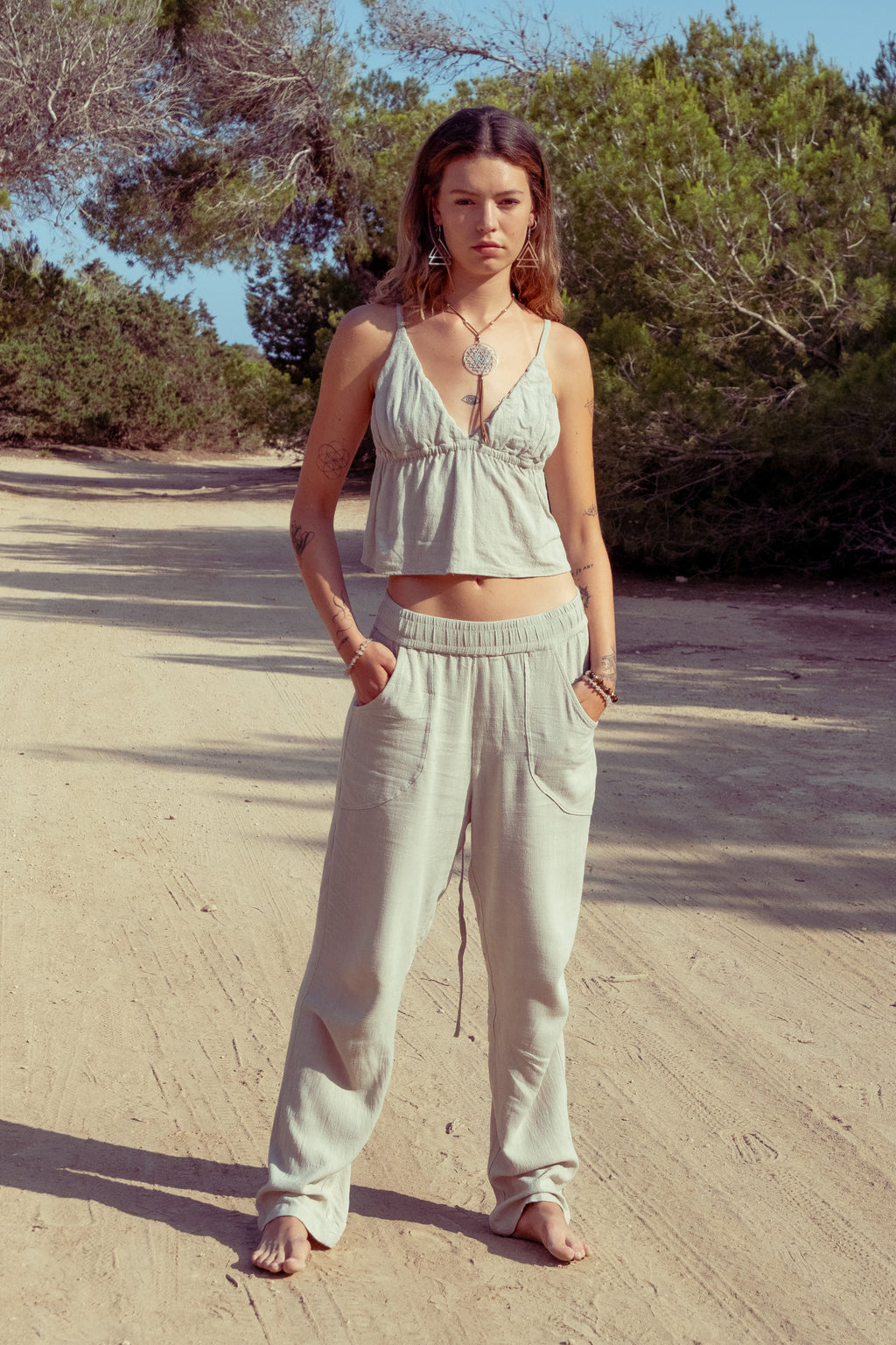 Luci Top in Linen