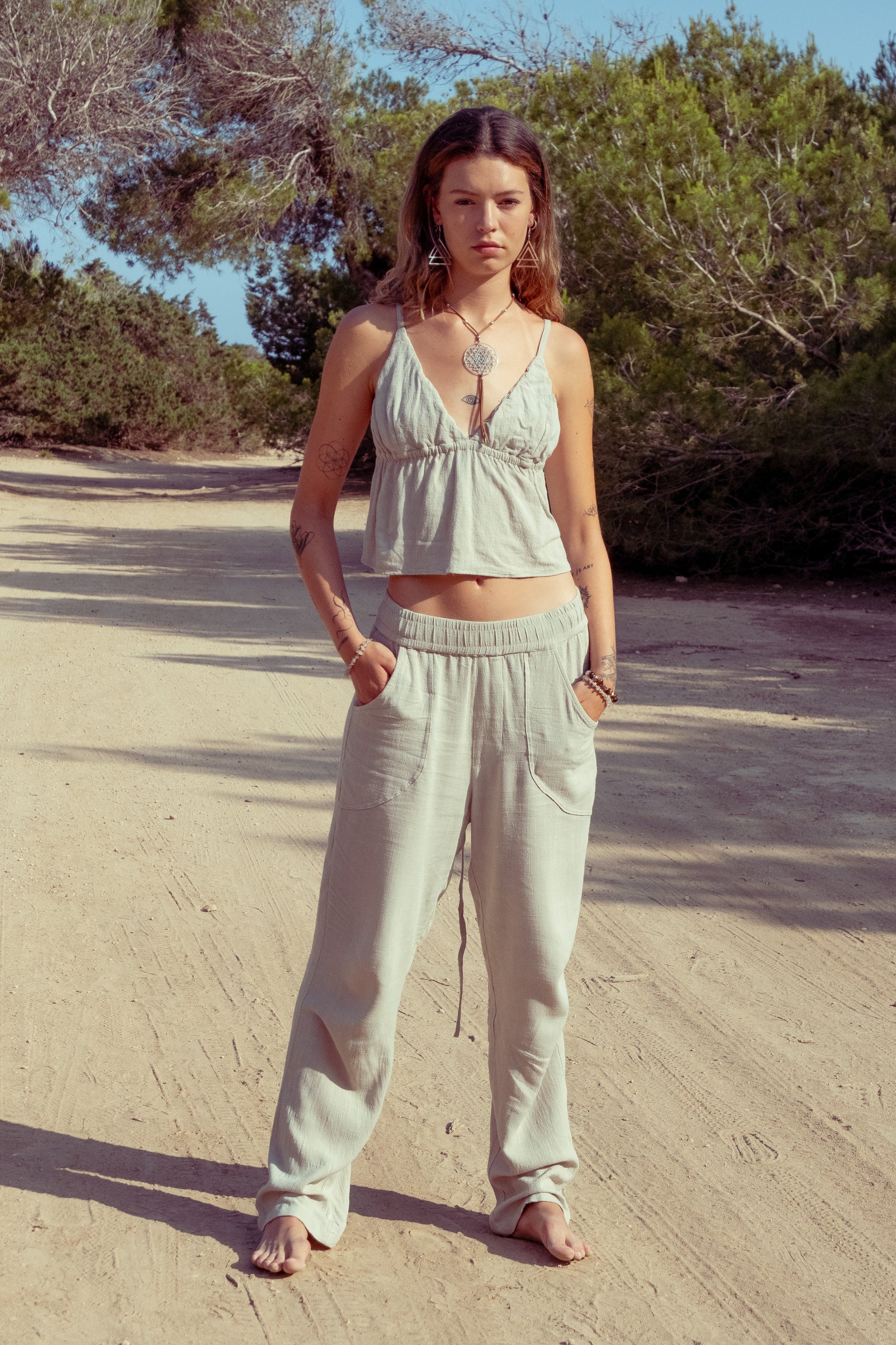 Luci Top in Linen