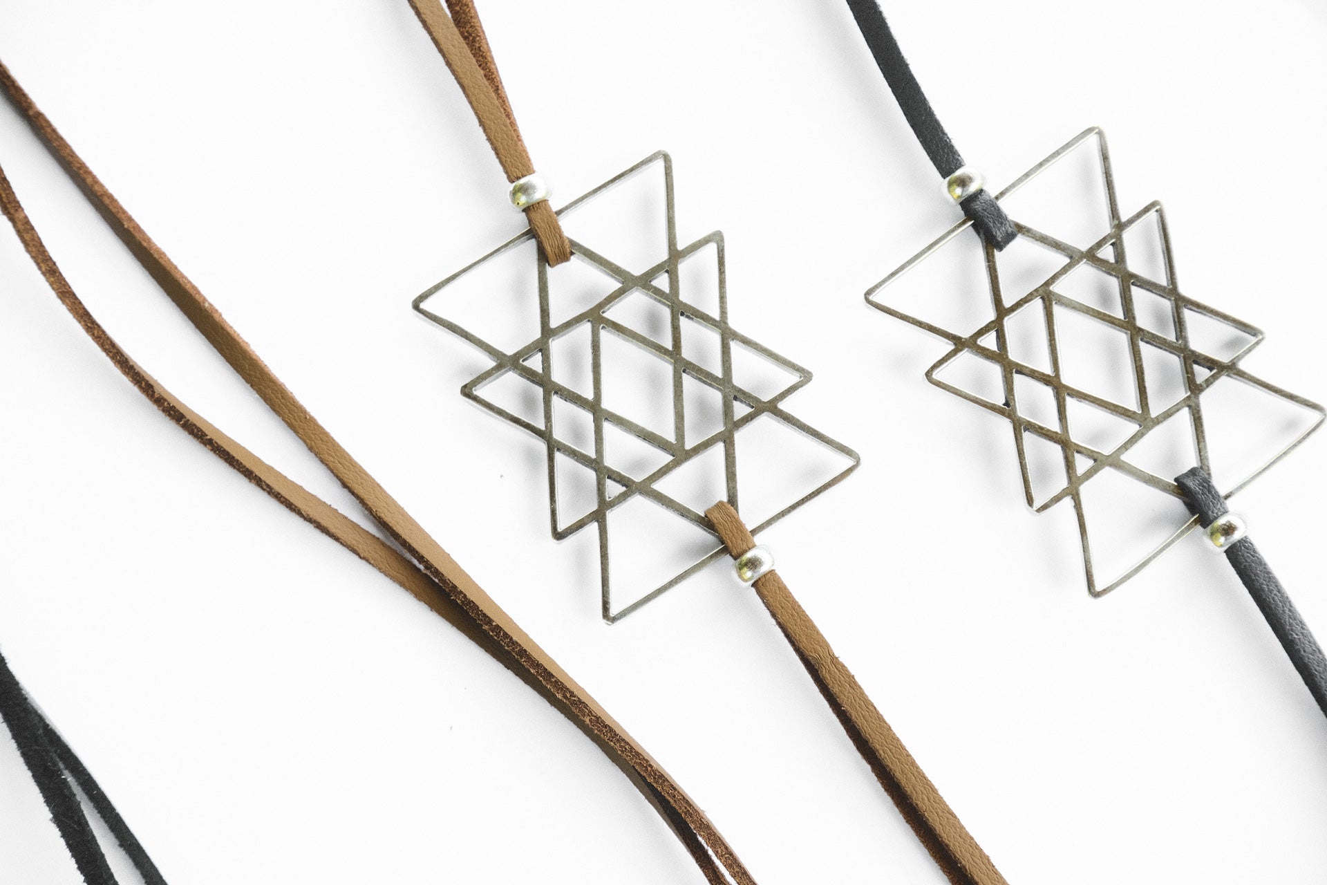 Mini Source Necklace in Silver Brass