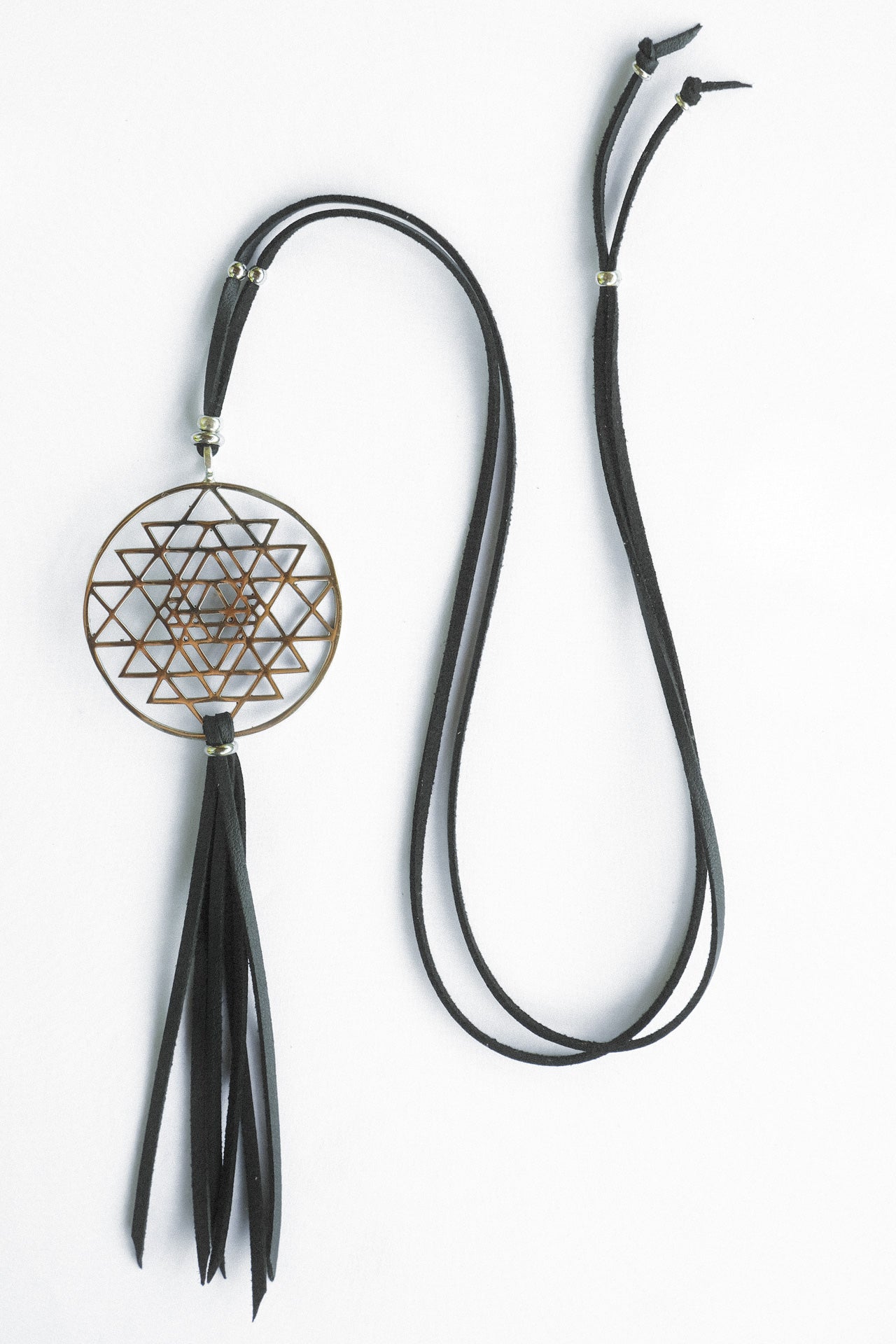 Sri Yantra in Orbit Necklace